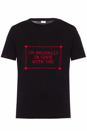 T-shirt with a print and lettering, zdjęcie 1 T-shirt with a print and lettering od Saint Laurent